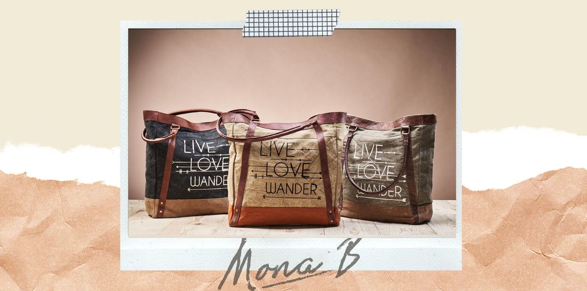 Sebastian Up-Cycled Canvas Messenger Bag SM-208 – Mona B Retail