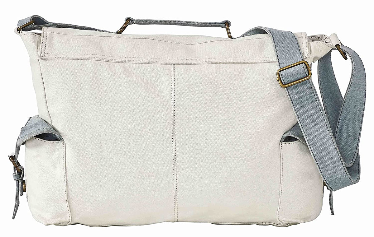 Sebastian Up-Cycled Canvas Messenger Bag SM-208 – Mona B Retail