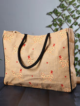 Load image into Gallery viewer, CHIKEN  Burlap Tote Bag B-550
