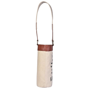 A Bottle Up-Cycled Canvas Wine Bag M-6548