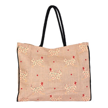 Load image into Gallery viewer, CHIKEN  Burlap Tote Bag B-550
