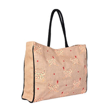 Load image into Gallery viewer, CHIKEN  Burlap Tote Bag B-550
