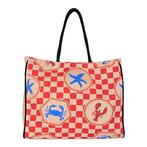 STAR Burlap Tote Bag B-551