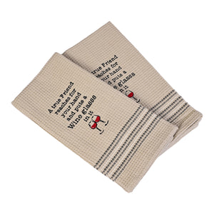 TRUE FRIEND DISHTOWEL- Set Of 2, MH-304