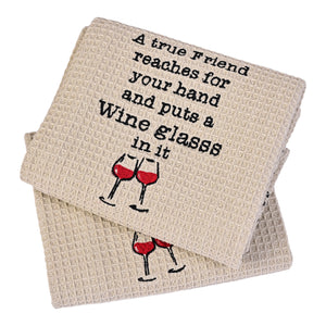 TRUE FRIEND DISHTOWEL- Set Of 2, MH-304