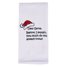 Load image into Gallery viewer, DEAR SANTA DISHTOWEL- Set Of 2, MH-306
