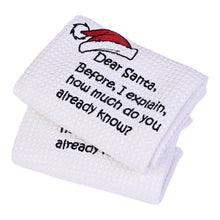 Load image into Gallery viewer, DEAR SANTA DISHTOWEL- Set Of 2, MH-306
