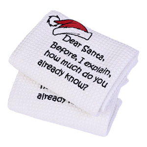 DEAR SANTA DISHTOWEL- Set Of 2, MH-306