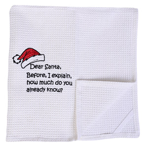 DEAR SANTA DISHTOWEL- Set Of 2, MH-306