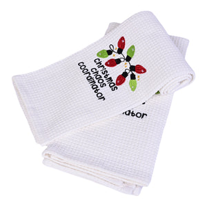 CHRISTMAS CHAOS DISHTOWEL- Set Of 2, MH-307