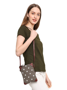 STAR CANVAS CROSSBODY Up-Cycled M-1822 (original leather)