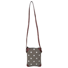 Load image into Gallery viewer, STAR CANVAS CROSSBODY Up-Cycled M-1822 (original leather)
